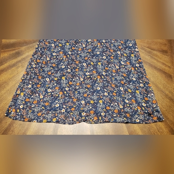 Massini Sleeveless Floral Smocked Shift Dress Navy Blue Size Small - Picture 5 of 16